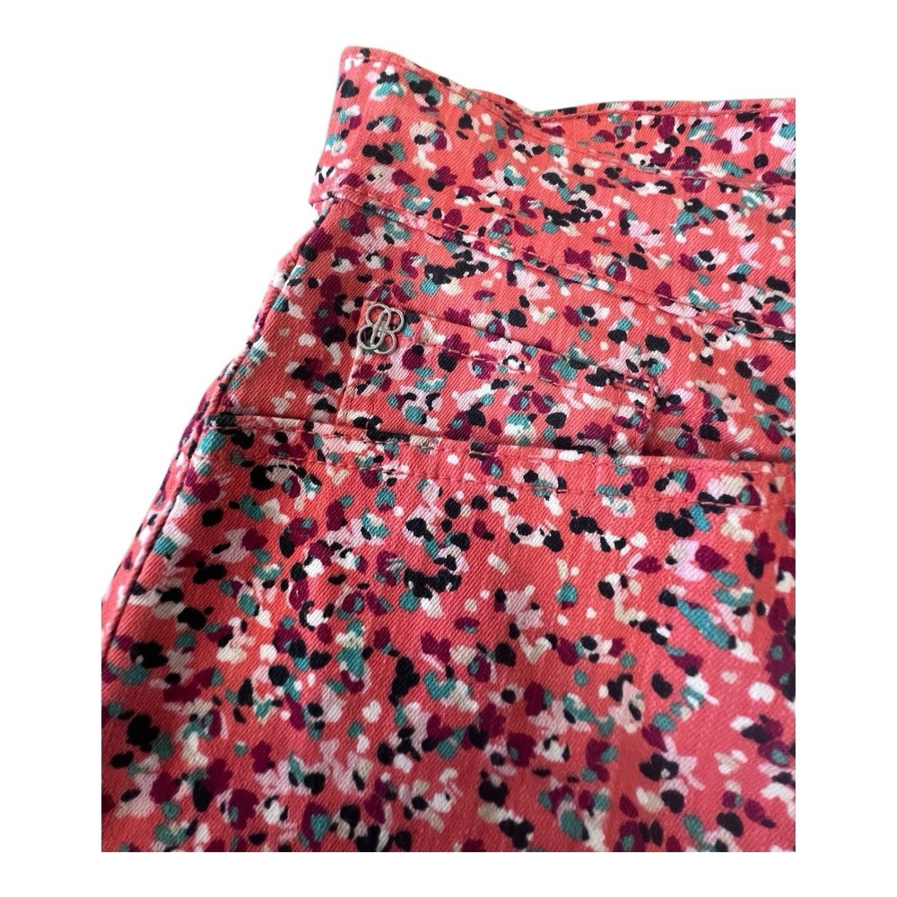 Bandolino Floral Shorts Mandie Zip And Button Front Pockets‎ Stretch Size 16 - Picture 5 of 7
